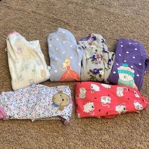 Lot of 3T Footed Pajamas